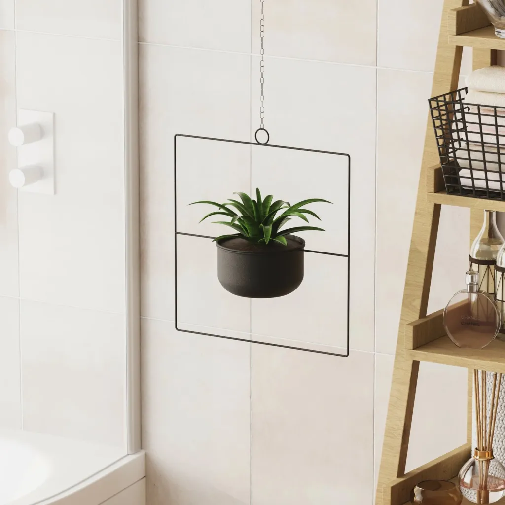Vazo dekorative Aberto Design, pandantif, e zezë - 2