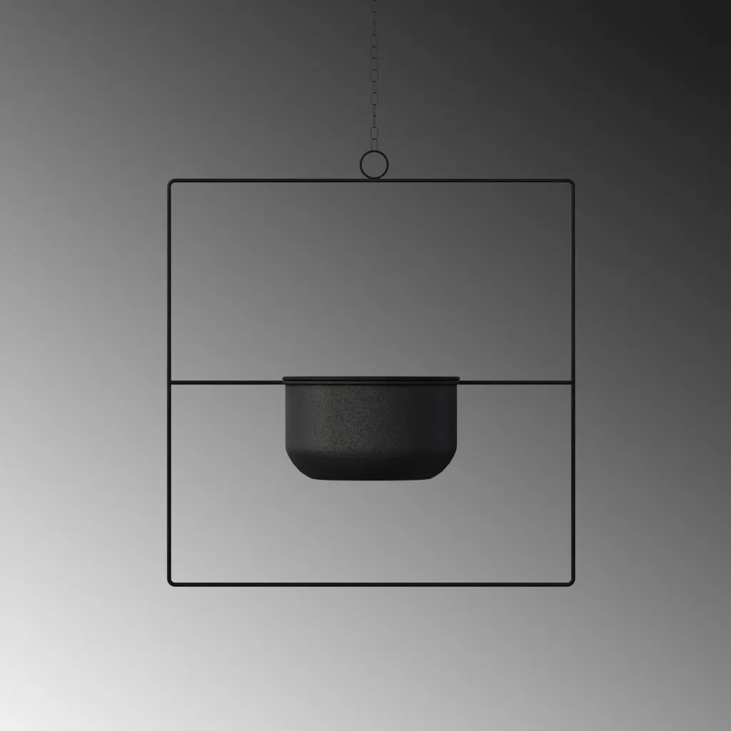 Vazo dekorative Aberto Design, pandantif, e zezë - 6