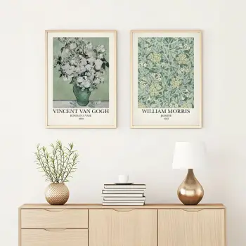 Piktura dekorative me kornizë MDF (2 copë), Wallity, Huhu271, 30x40 cm