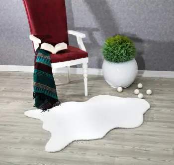 Qilim Conceptum Hypnose, post plush, i bardhë, 120x170cm