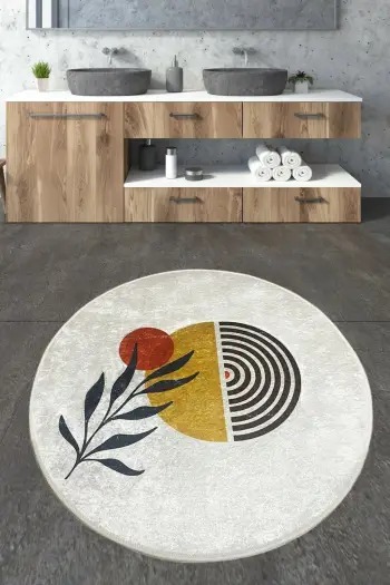 Tapet për banjo Mijölnir, Le Soleil, shumëngjyrësh, 160x160cm