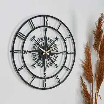 Orë muri dekorative metalike Wallity, Bunella, e zezë