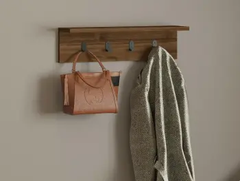 Raft muri Ayla, ngjyrë arre, Hanah Home