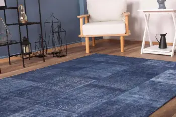 Qilim Conceptum Hypnose Jazz Chenille, 210x310cm, ngjyrë kaltër e errët