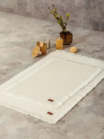 Set tapetash për banjo (2 copë), Mijölnir, qilim për banjo, krem