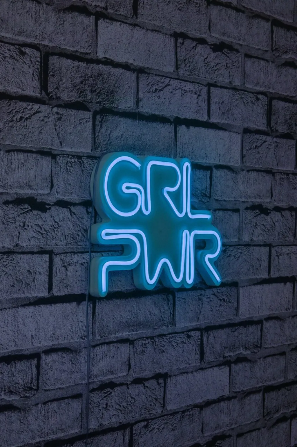 Dritë dekorative LED, plastikë, GRL PWR, ngjyrë kaltër - 2