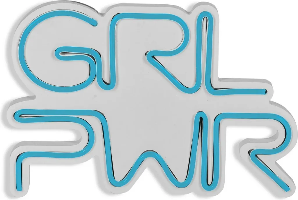 Dritë dekorative LED, plastikë, GRL PWR, ngjyrë kaltër - 7