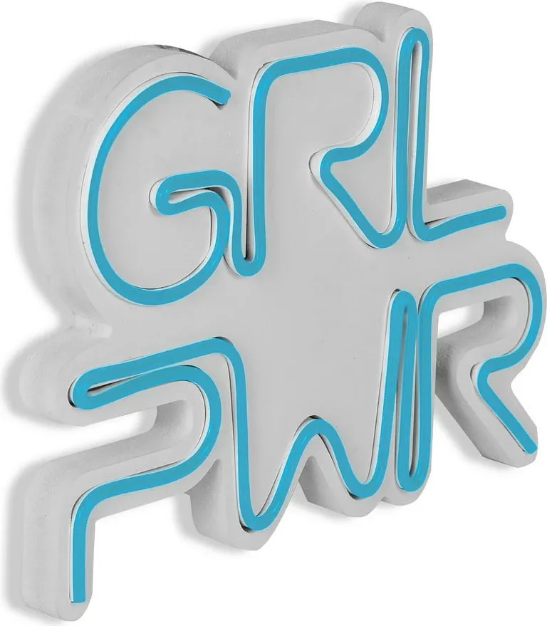 Dritë dekorative LED, plastikë, GRL PWR, ngjyrë kaltër - 8