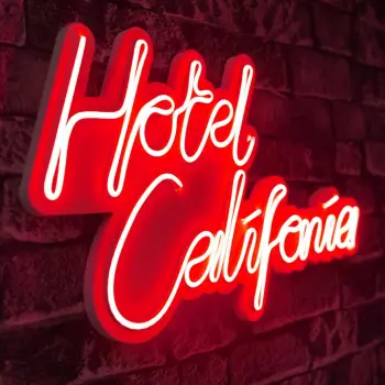 Dritë dekorative LED plastike, Hotel California, e kuqe