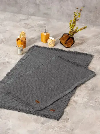 Set tapetash për banjo (2 copë), Mijölnir, qilim për banjo, antracit