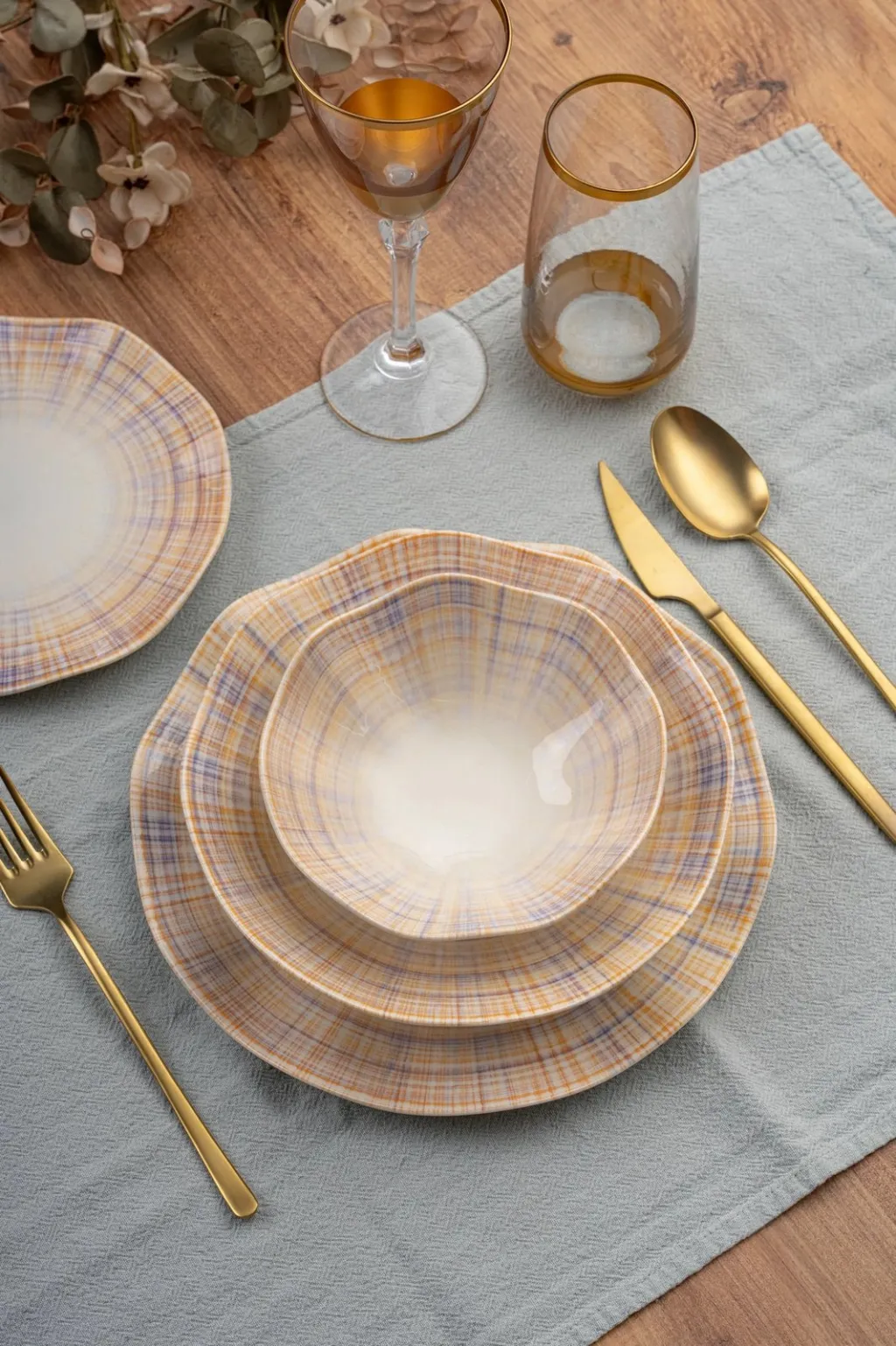 Set enësh për drekë (24 copë), Hermia, GBSNES24KY4R31941 - 2