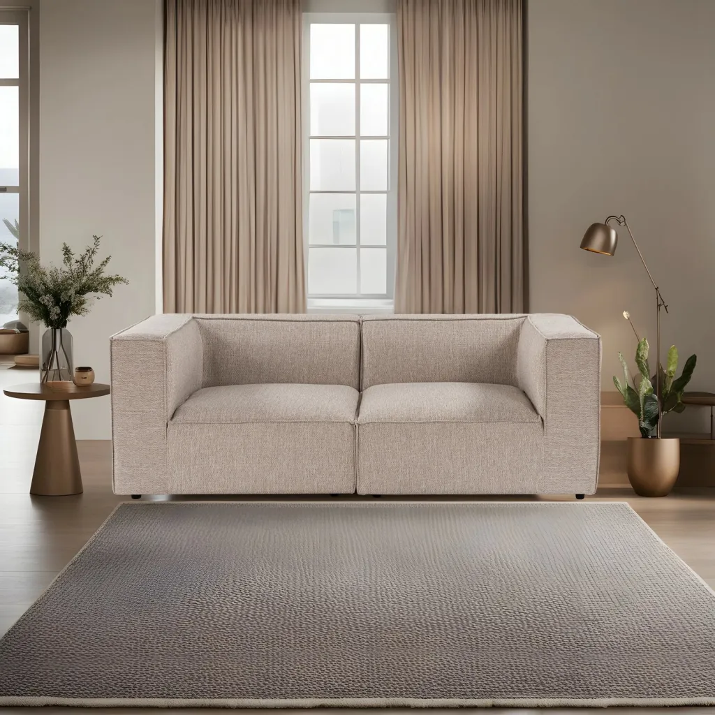 Divan dy ulësesh Atelier del Sofa, Sora 2, bezhë rëre - 3