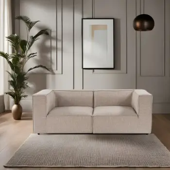 Divan dy ulësesh Atelier del Sofa, Sora 2, bezhë rëre