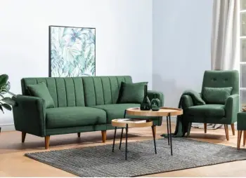 Set divan-krevat Atelier del Sofa, ngjyrë e gjelbër, Aqua-TKM07-1070