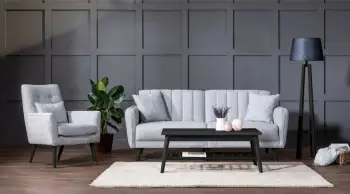 Set divan-krevat Atelier del Sofa, ngjyrë gri, AQUA-TAKIM3-S 1008