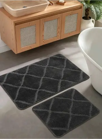 Set tapetash për banjo (2 copë), Mijölnir, çizgili, antracit