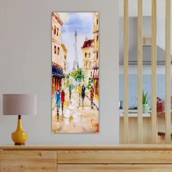 Pikturë dekorative në kanavacë, shumëngjyrëshe, kornizë druri, 30x80cm, DKY2613287203_3080