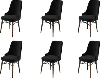 Set Karrigesh (6 Copë) Pare, zezë, kafe