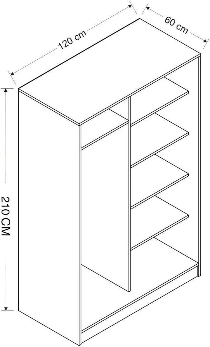 Dollap Hanah Home, Kale, anthracite dhe lis, 2317 - 8