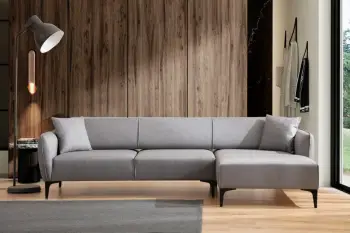 Këndore Belissimo, ngjyrë gri, Atelier del Sofa, anë e djathtë