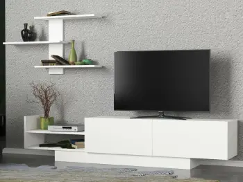 Komodë TV Hanah Home, Egemen, e bardhë