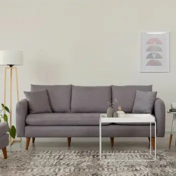Divan treshe Atelier del Sofa, Sofia, ngjyrë gri