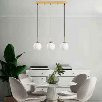 Llambë tavani Opviq, Orbital, ngjyrë ari, 65x15x115cm