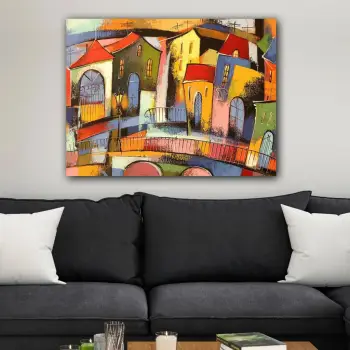Pikturë dekorative në kanavacë, shumëngjyrëshe, 70x100cm, Wallity, 1042732249