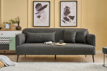 Divan treshe Atelier del Sofa, Revos, ngjyrë antracit