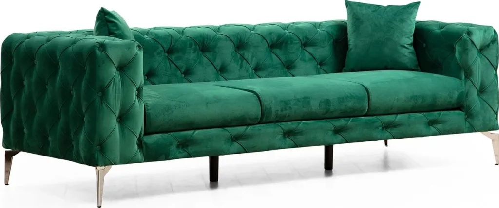 Divan treshe Atelier del Sofa, Como, ngjyrë e gjelbër - 7