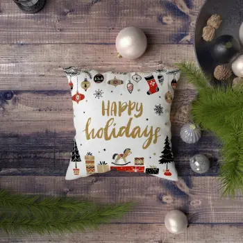 Jastëk dekorativ Aberto Design, NYXMAS145, shumëngjyrësh, 43x43cm