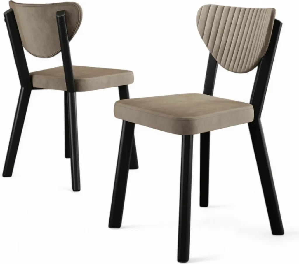Set Karrigesh (4 Copë) Arfe, kapuçino, zezë - 2