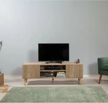 Komodë për TV, ngjyrë sonoma oak, Truva - 728