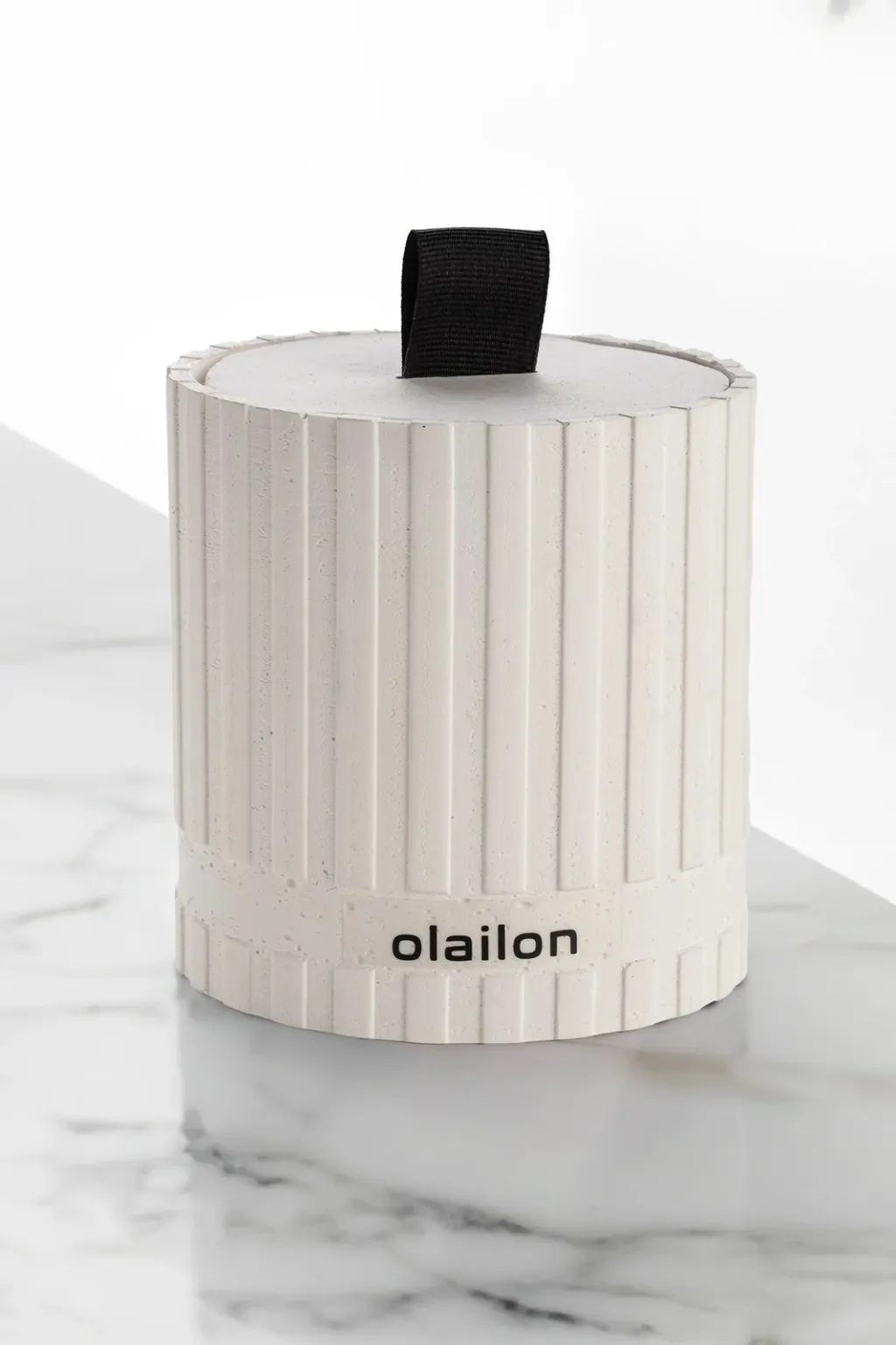 Qiri dekorativ Aberto Design, Sutun, i bardhë, i zi - 1
