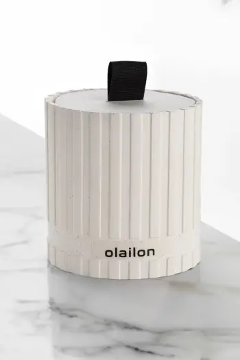 Qiri dekorativ Aberto Design, Sutun, i bardhë, i zi