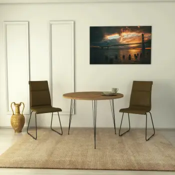 Tavolinë Hanah Home, ngjyrë lisi kaukazian, Sandalf