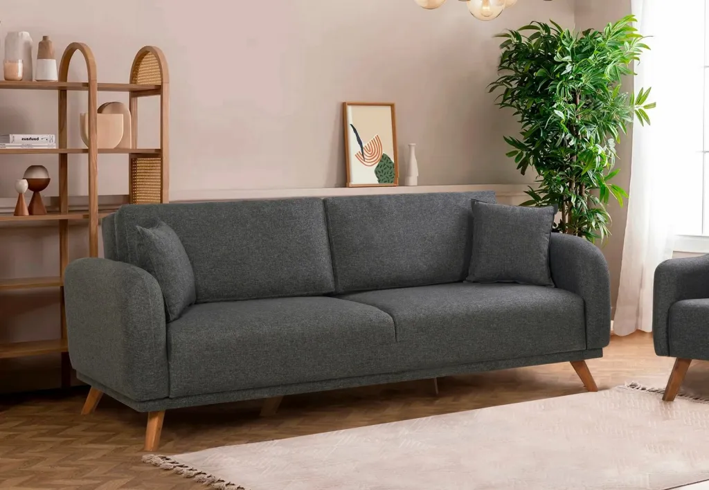 Set divan-krevat Atelier del Sofa, Hera, antracit - 4