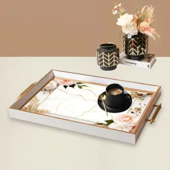 Tabaka prej qelqi, Aberto Design, TPB9907, shumëngjyrëshe, 50x29x3.5 cm