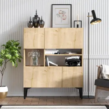 Konsol Krista, ngjyrë lisi safir, Hanah Home