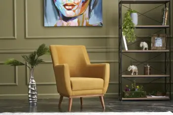 Karrige krahu Atelier del Sofa, Gonca, ngjyrë ari