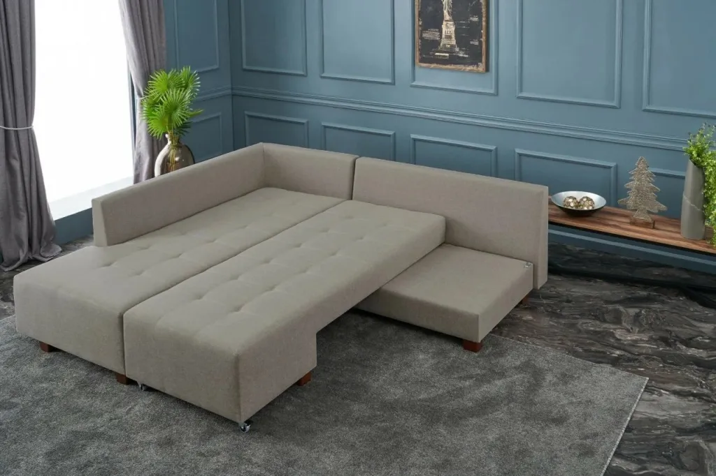 Kënd divan-krevat Atelier del Sofa, kënd majtas, ngjyrë krem - 3
