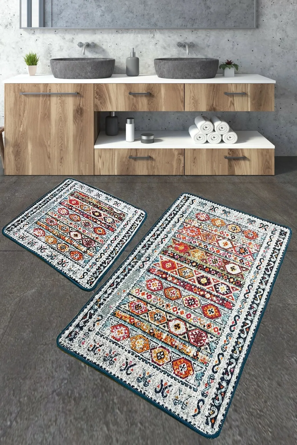 Set tapetash për banjo (2 copë), Mijölnir, Weref, shumëngjyrëshe - 1