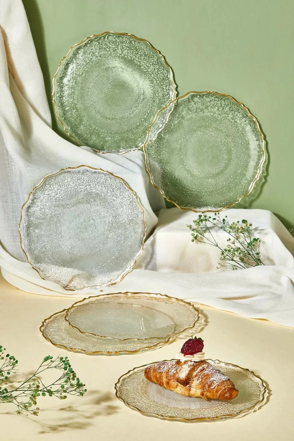 Set pjatash ëmbëlsirash (6 copë), Hermia, Goblen, transparente - 1