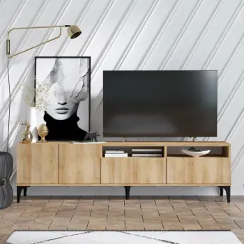 Komodë TV Hanah Home, ngjyrë lisi, Ross
