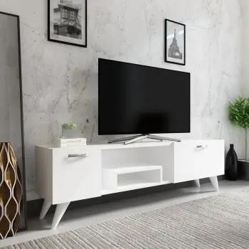 Komodinë për TV Irma, bardhë