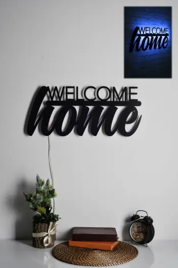 Dritë dekorative LED, Wallity, Welcome Home, e kaltër