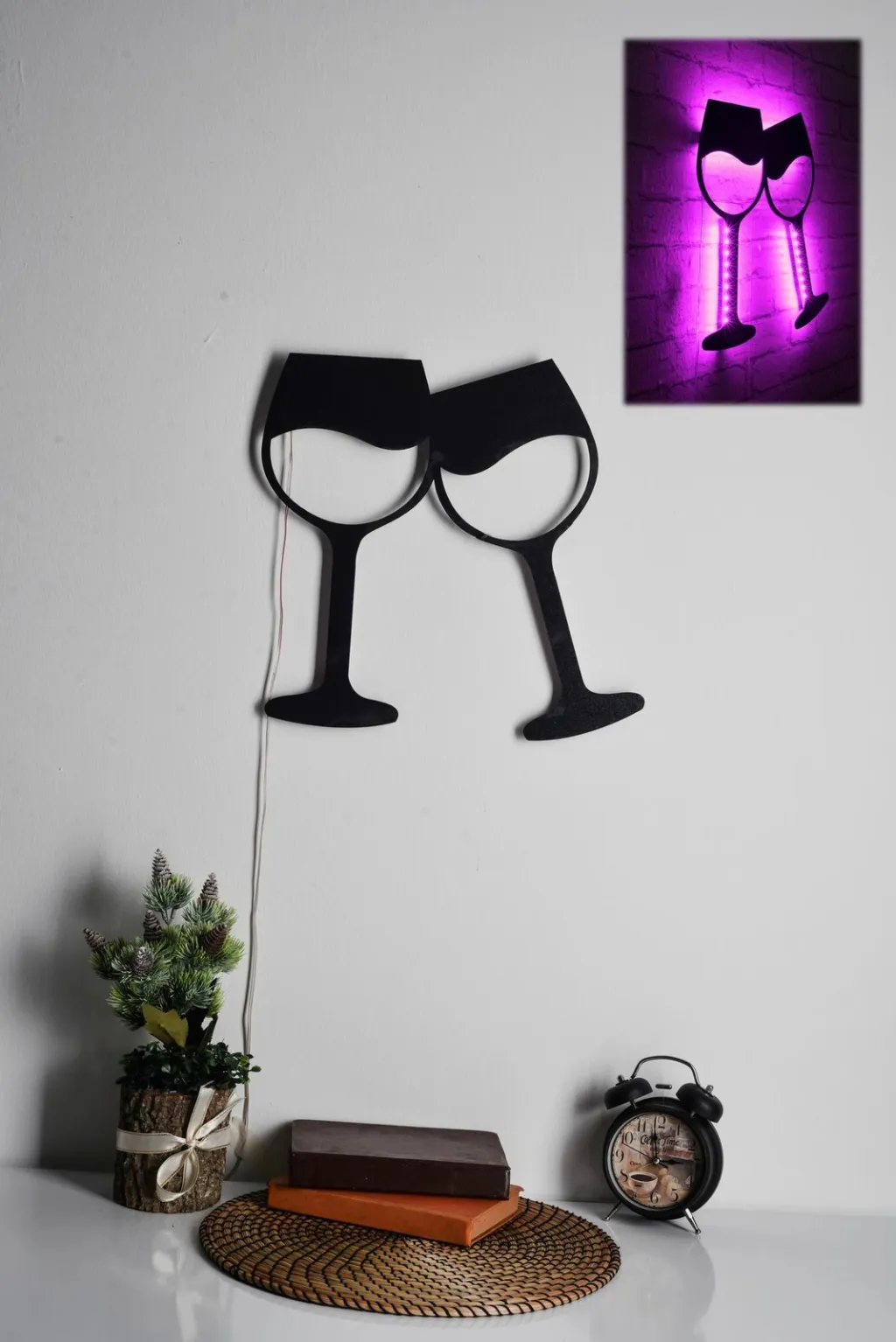 Dritë dekorative LED, gota vere, rozë, Wallity - 1