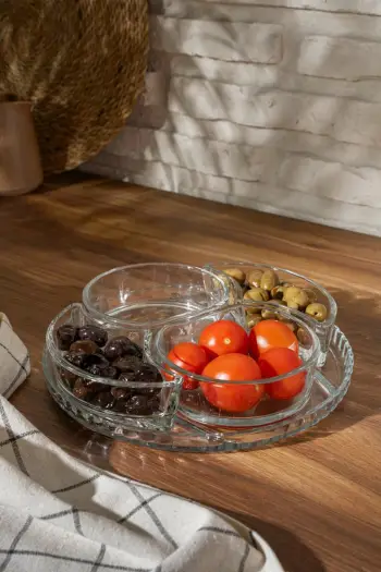Set mëngjesi Hermia PD1147GCL, 5 pjesë, qelq