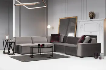 Këndare Atelier del Sofa, Lego Corner 5 (O1-O1-C-O1-1R), gri, set me 5 pjesë