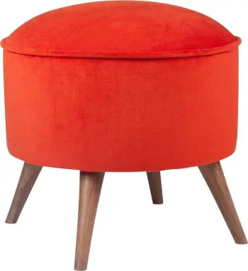 Puf Atelier del Sofa, ngjyrë e kuqe qeramike, Buena Park